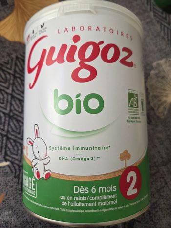 Lait guigoz bio relais allaitement 2 dès 6 mois