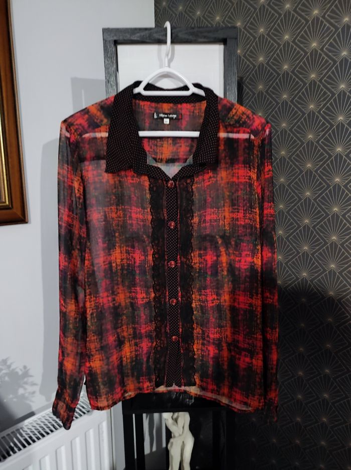Chemise en voile manches longues de Filipine Lahoya