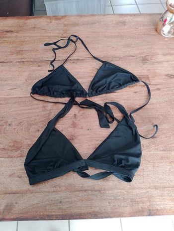 Lot de 2 hauts de maillot de bain noir - Taille L