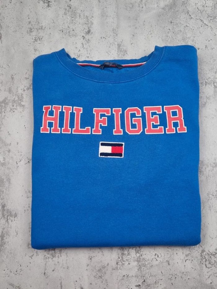 Sweat Tommy Hilfiger bleu – Taille M/38 Femmes - photo numéro 2