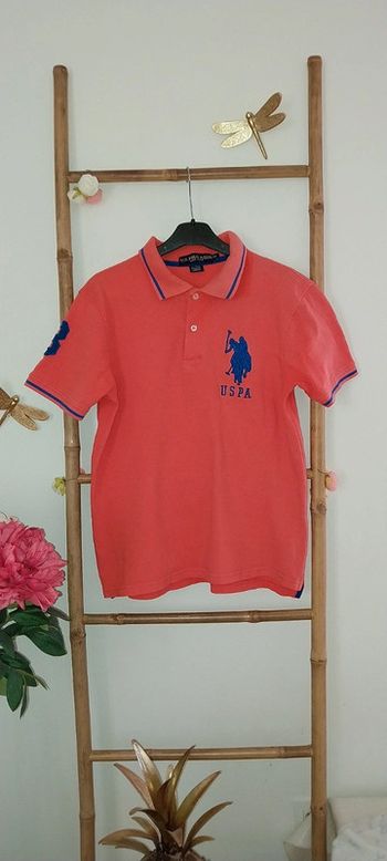 Polo homme Corail et bleu électrique by Us Polo Assn très bon état Taille M