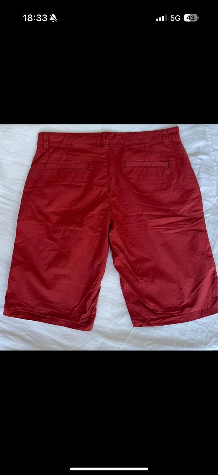 Short corail/ brique homme, neuf sans étiquette, Kiabi, T . 40 - photo numéro 2