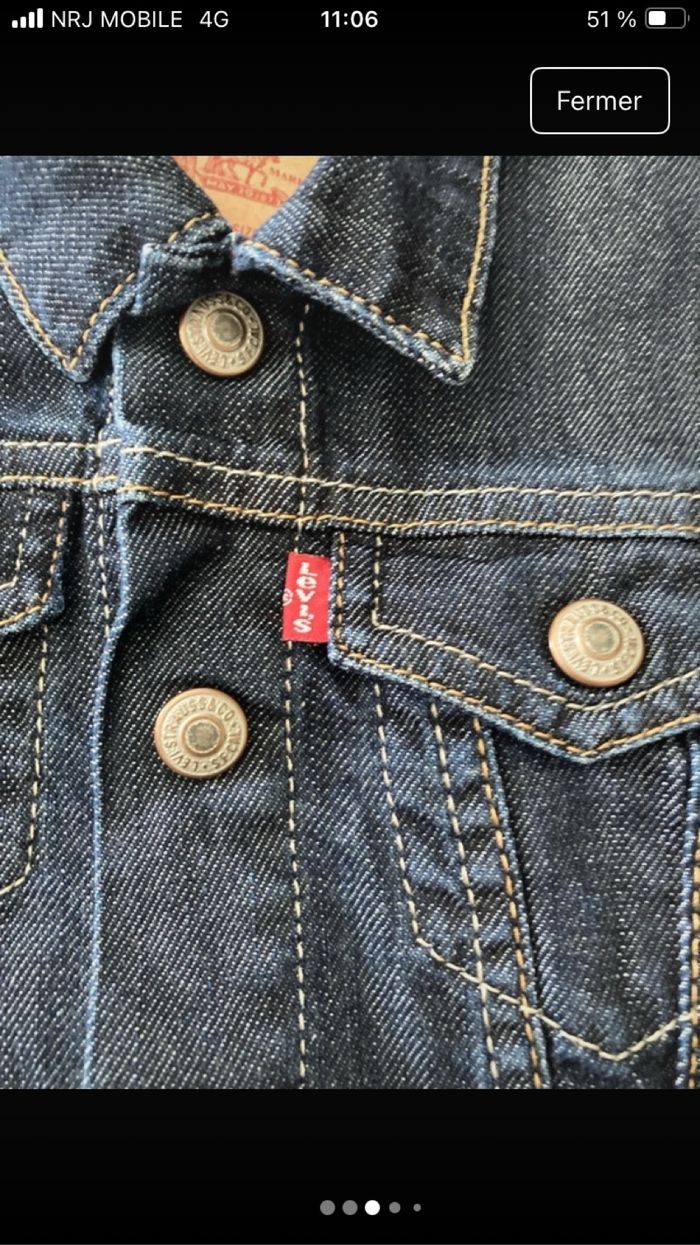 Veste en jean Levi Strauss - photo numéro 3