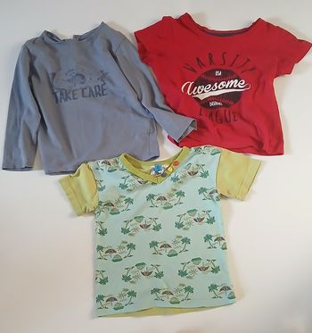 Lot de 3 T-shirts colorés