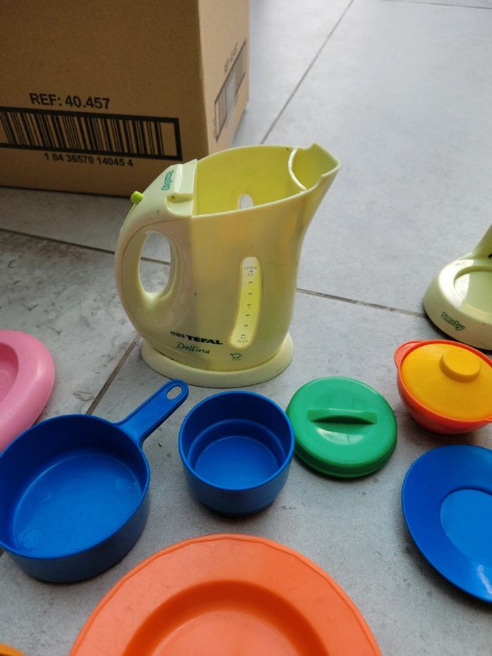 Gros lot dînette assiette couverts verre - photo numéro 8