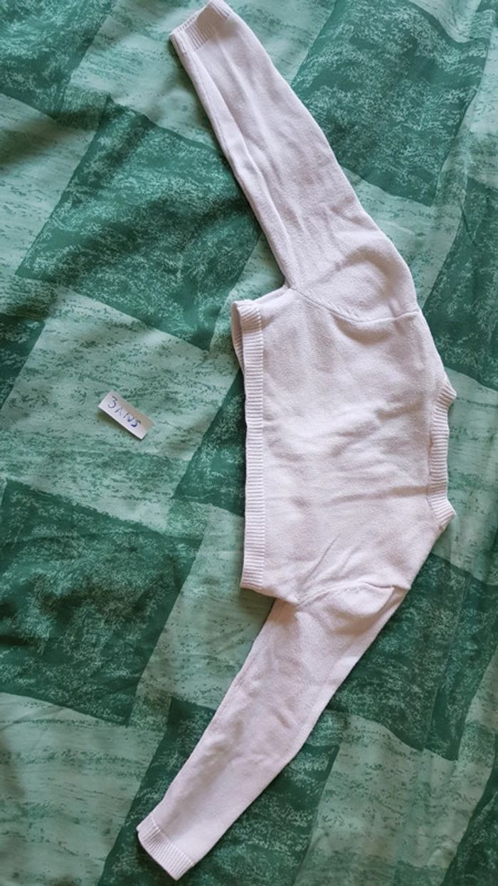Bolero blanc, cyrillus, 3 ans - photo numéro 2