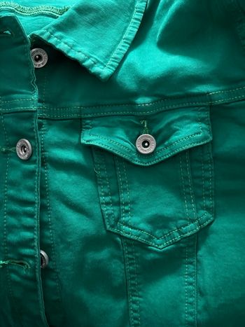 Veste jean verte