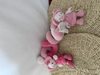 Spirale d'activités doudou Mimi la souris rose NICOTOY KIABI
