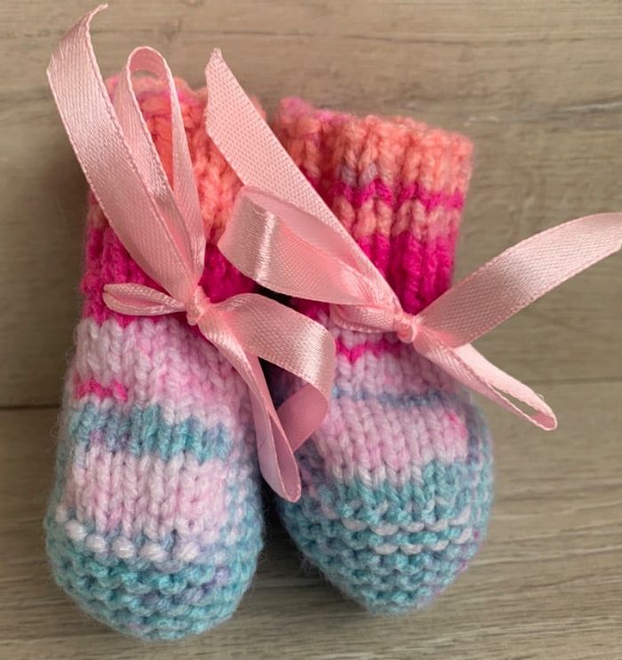 Chaussons au tricot 0-3 mois