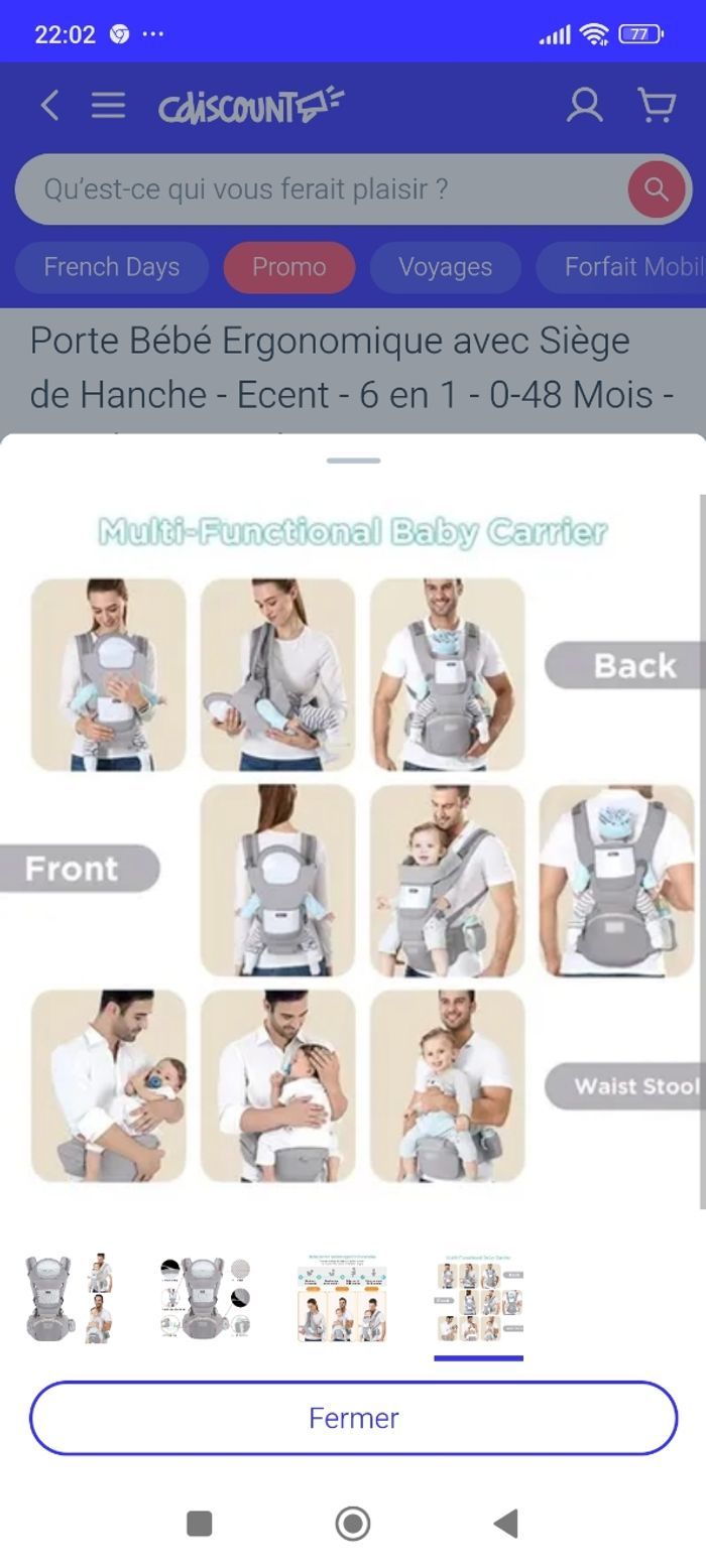 Porte bébé - photo numéro 4