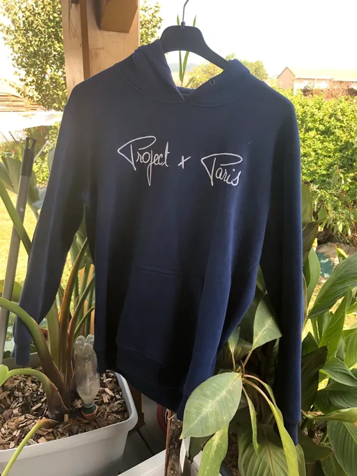 Sweat à capuche unisexe Project X Paris - bleu foncé S·Neuf sans étiquette·Project X