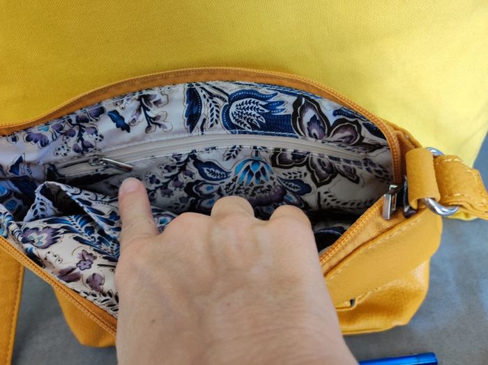 Sac à main couleur moutarde neuf - photo numéro 4