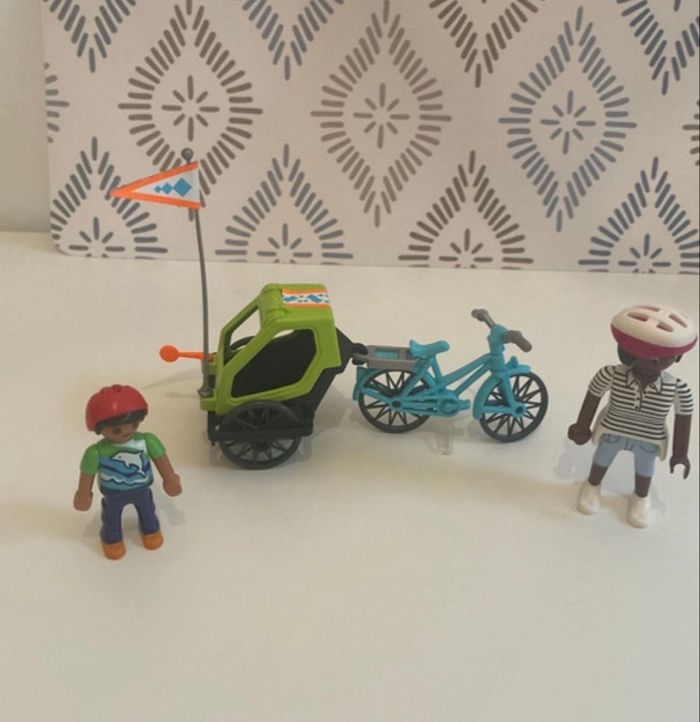 Playmobil 70601 cycliste et maman