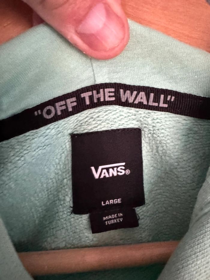 Hoodie vans vert clair taille L - photo numéro 4