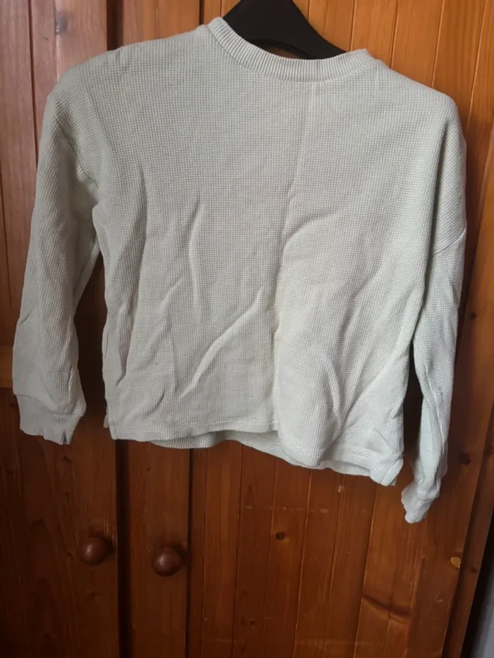 Haut manche longues vert menthe 8 ans