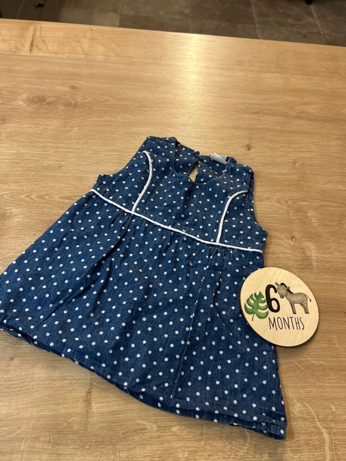 Robe jean à pois