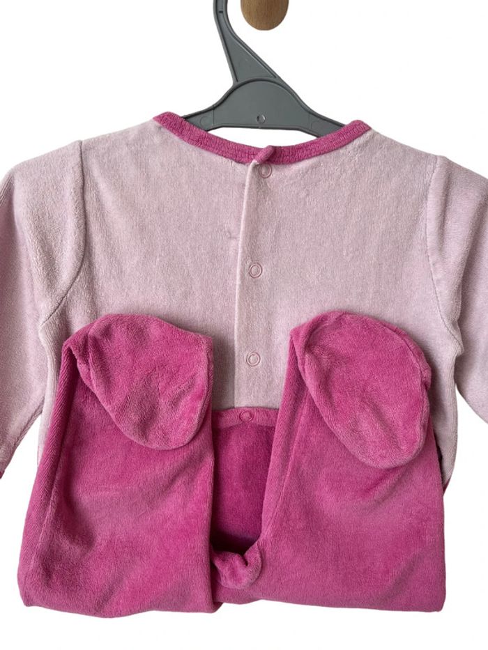 Pyjama en velours violet et rose “petite cocotte” - Gémo 12 mois - photo numéro 6
