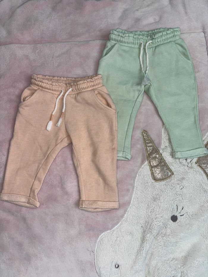 Lot de 2 pantalons bébé fille