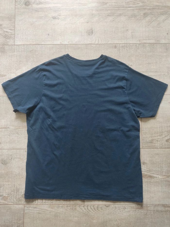 Tee-shirt manches courtes bleu marine inscription blanche taille XXL Identic - photo numéro 2