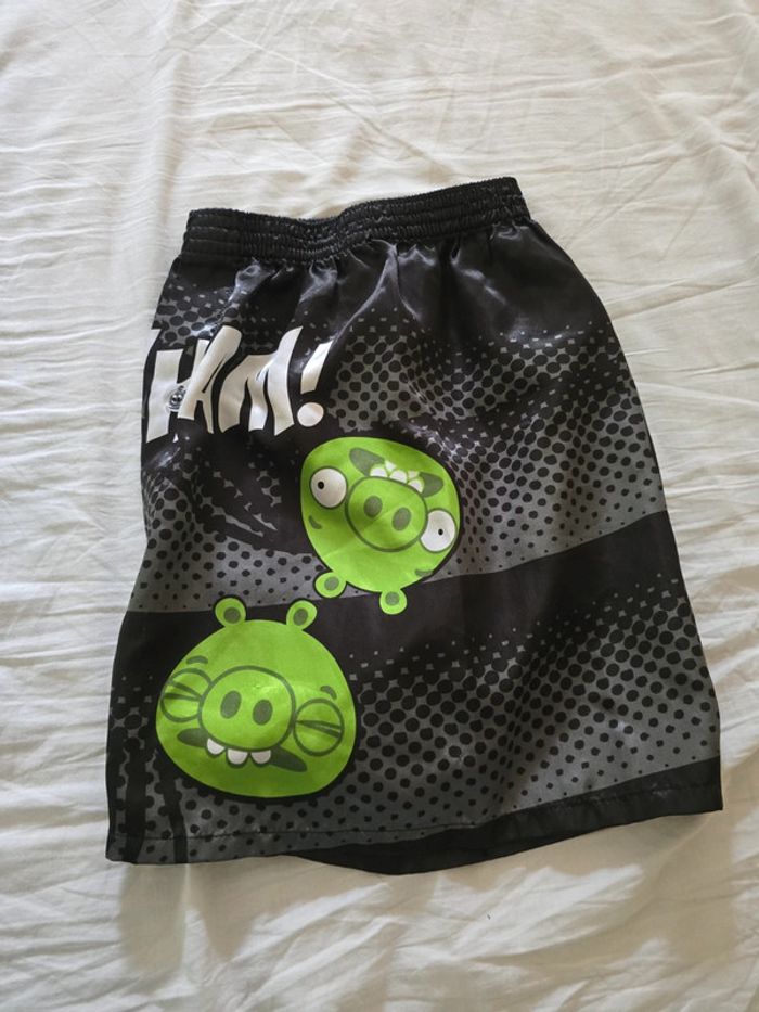 Short satiné 🍒vintage Angry Birds🍒taille M - photo numéro 3