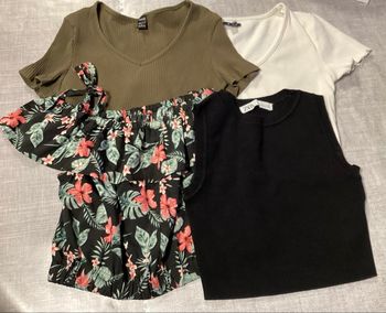Lot de 4 tops courts S