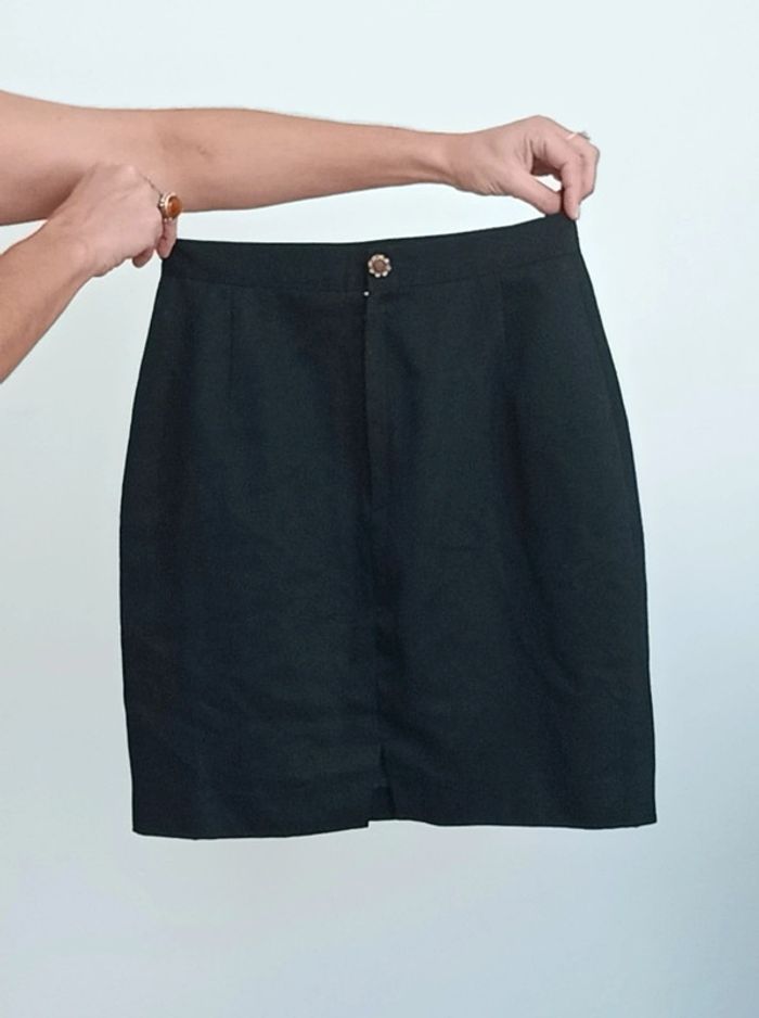 Jupe noire chic vintage taille haute 38 - photo numéro 4