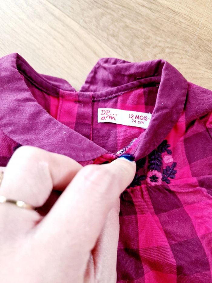 Chemise manche longue à carreaux - photo numéro 3