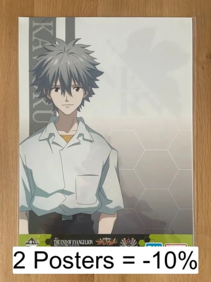 Evangelion – Poster A3 Kaworu Nagisa – Ichiban Kuji The End of Evangelion