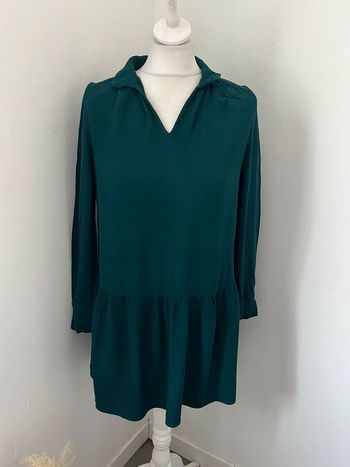 Robe col chemise verte Bash XS