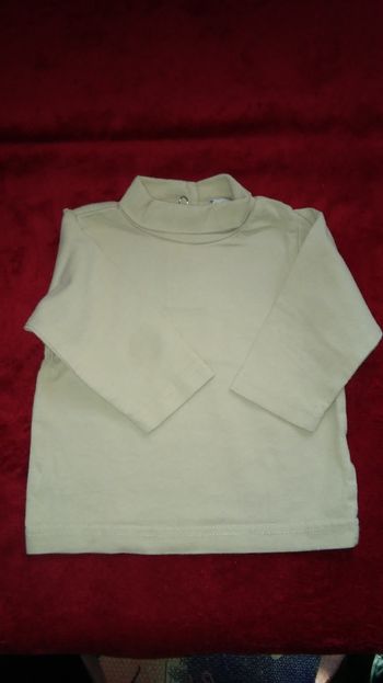 Sous pull beige 6 mois garçon Kimbaloo