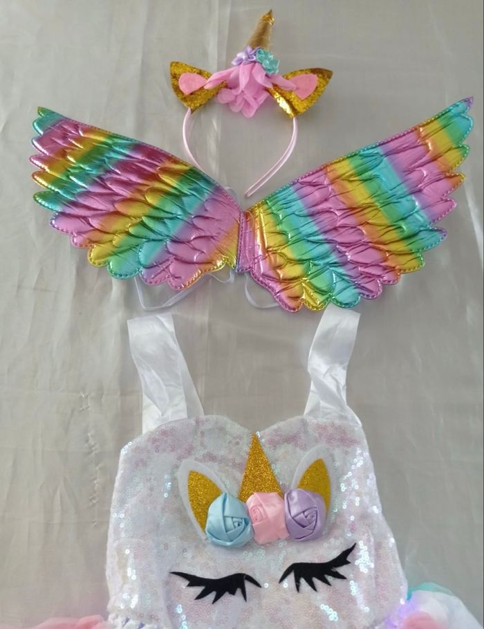 Déguisement princesse licorne LED 3ans - photo numéro 7