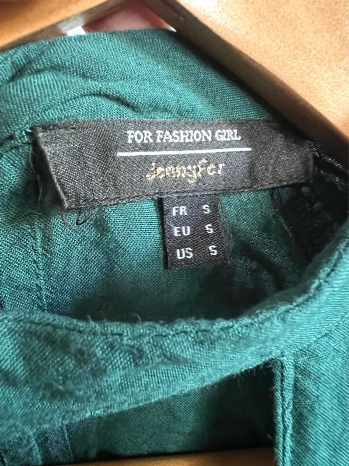 Blouse manches longues Jennyfer vert foncé - photo numéro 3
