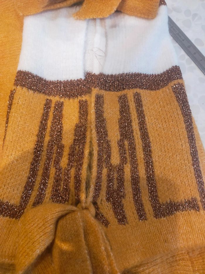 Pull manches longues laine moutarde femme  TU - photo numéro 14