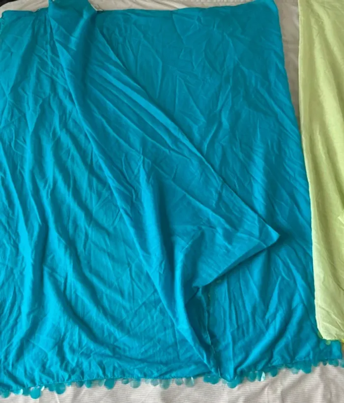Lot de deux paréo bleu et vert - photo numéro 5