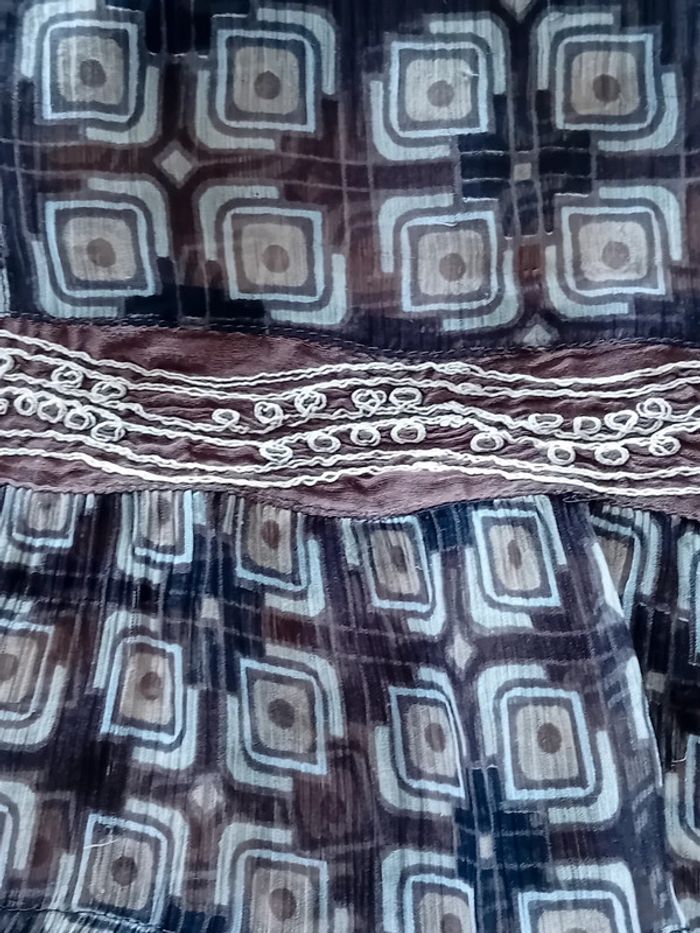 Jolie blouse légère marron - photo numéro 4