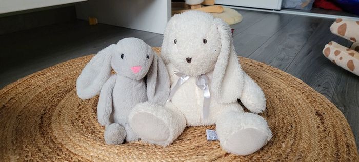 Lot de 2 nounours lapins