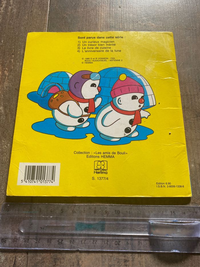 Livre bouli bonhomme neige hemma 1989 antenne 2 anniversaire lune - photo numéro 10