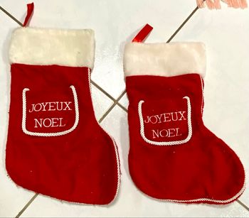 Lot de 2 bottes de Noël bon état