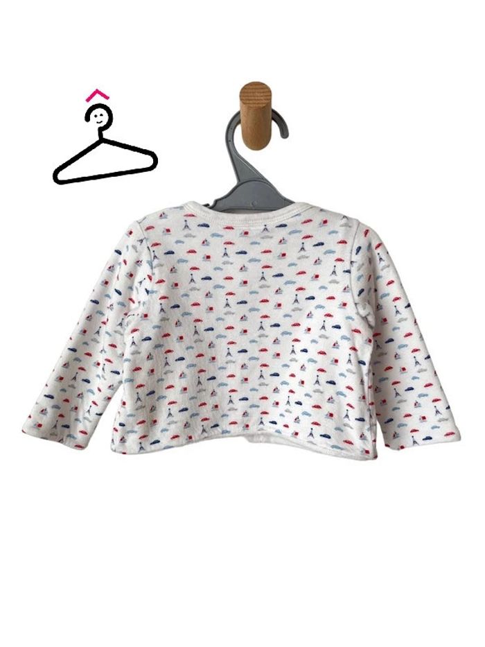 Ensemble pyjama en velours blanc à motifs - Petit Bateau 6 mois - photo numéro 8