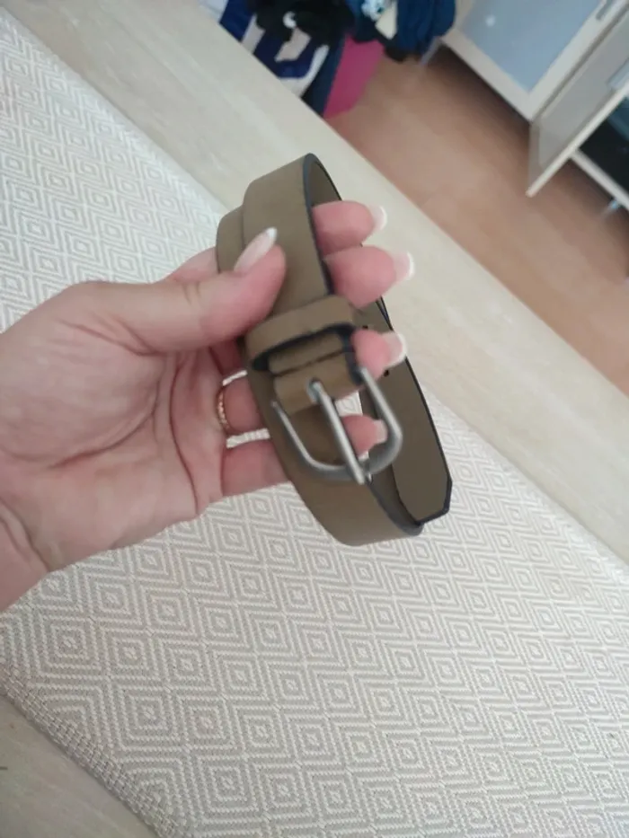 Ceinture Okaïdi cuir marron 75 cm - photo numéro 2