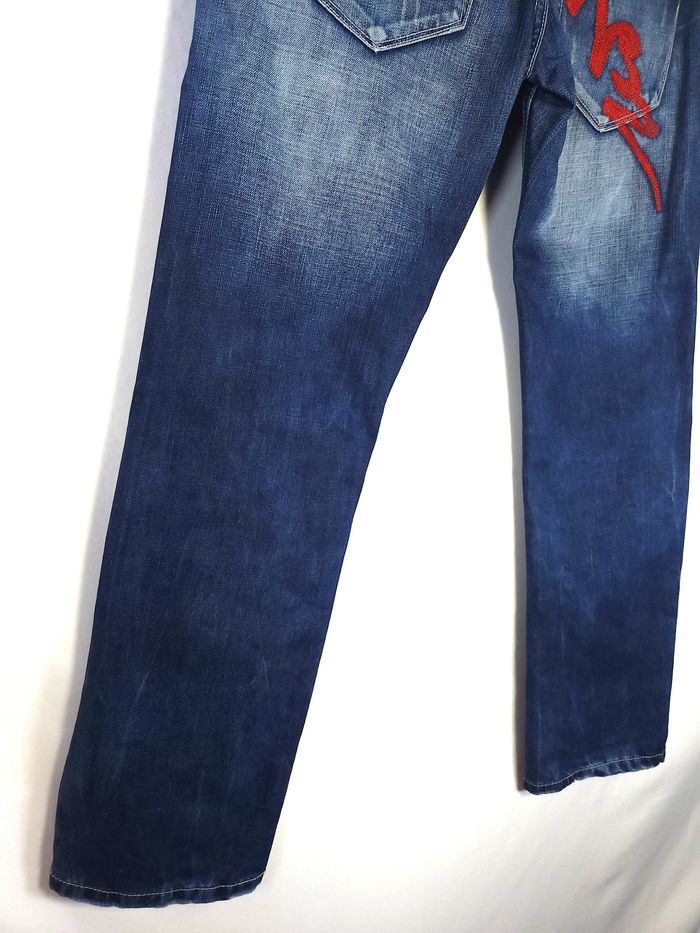 Jean Homme Hoodboyz Bleu Marine - Hip-Hop Streetstyle Vintage - Taille 40 (W30) - photo numéro 7