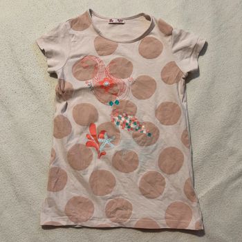Dp am t-shirt à manches courtes rose pale 10 ans