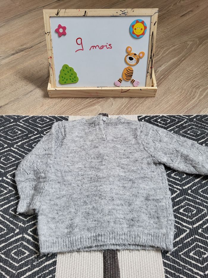 Pull gris - photo numéro 2