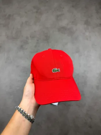 Casquette Lacoste Rouge Logo Brodé Neuve