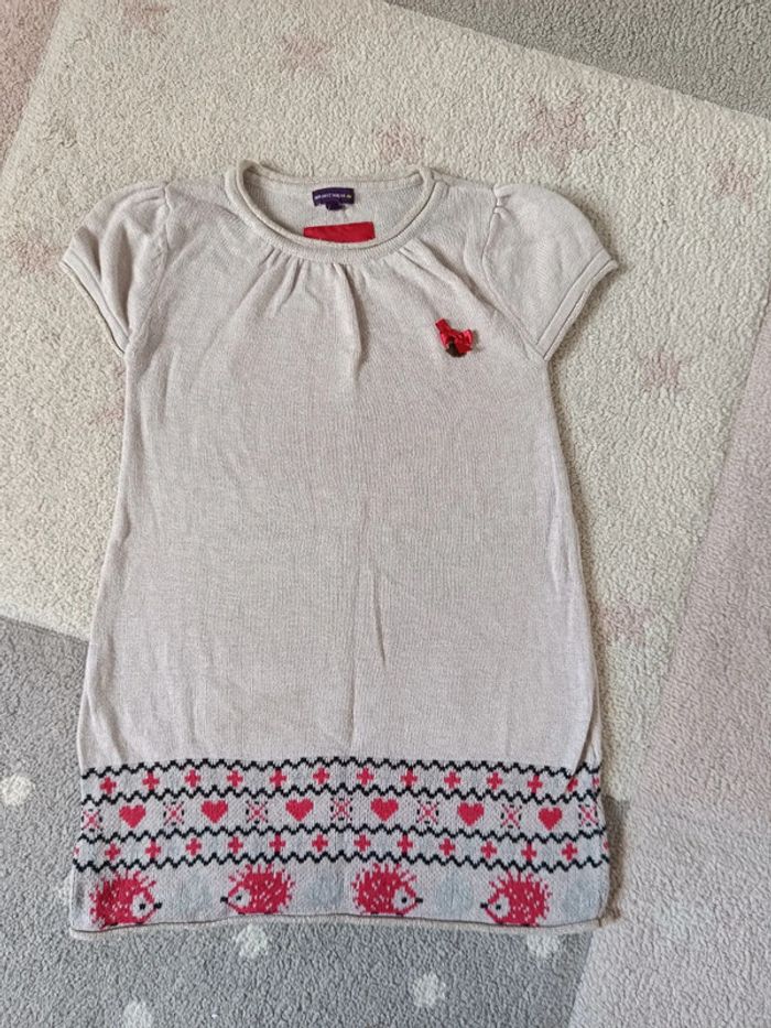 Robe pull Fille 5 ans Hérisson Sergent major