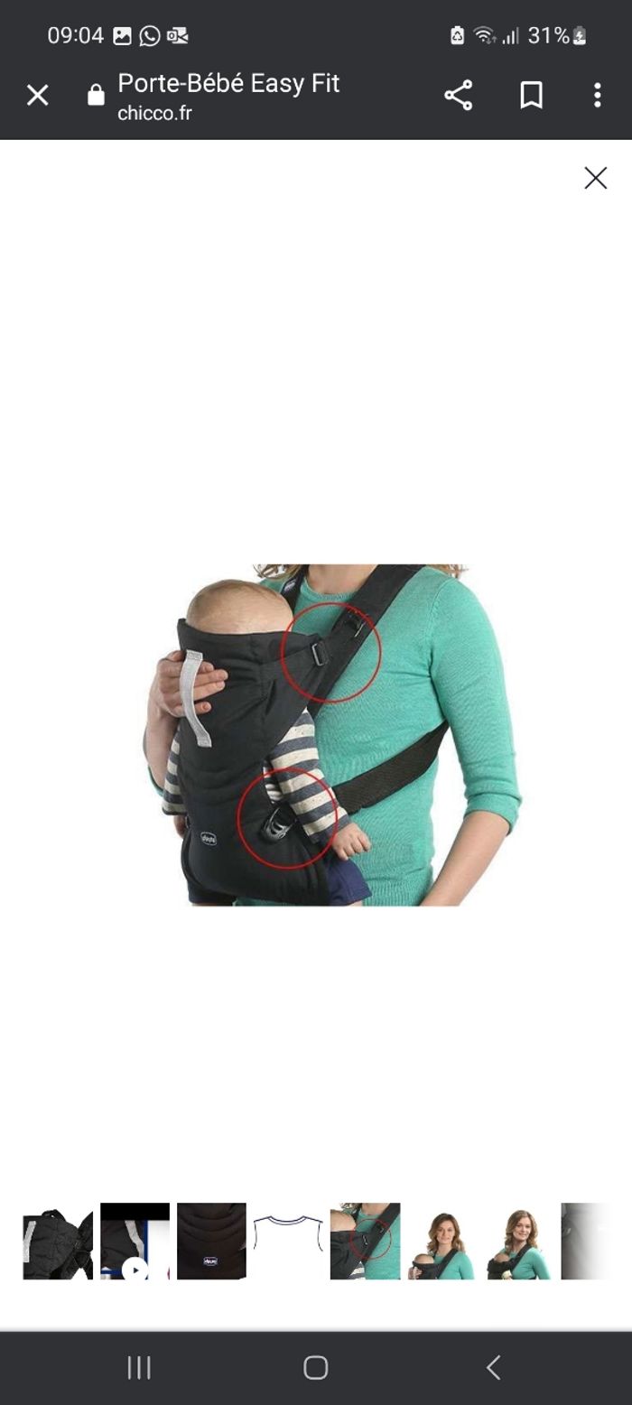 Vente porte-bébé Chicconeuf sans emballage - photo numéro 7