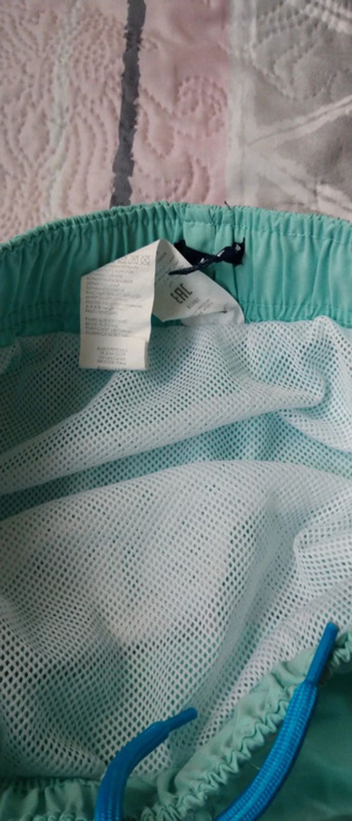 Short de bain turquoise garçon 12 ans kiabi - photo numéro 8