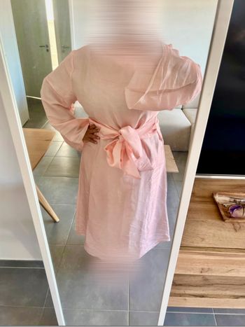 Robe longue rose