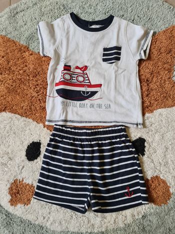 Ensemble marin - 12mois