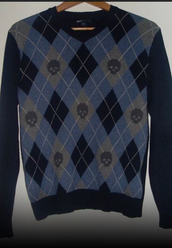 Pull marine  avec petite tête de mort GAP